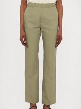 NEW BITE Studios Worker Patch Trousers in Lime